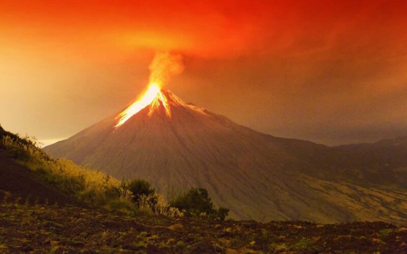 volcanic eruption