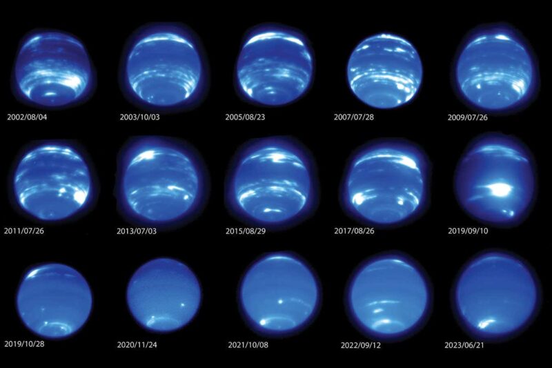 Neptune's clouds